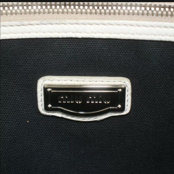MIU MIU leather tote off-white large Spring/Summer very good condition #H103 - Picture 8 of 10